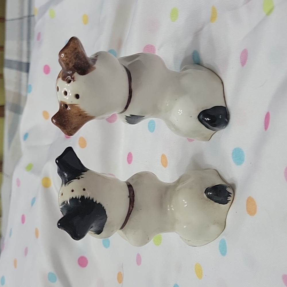 Vintage Puppy Salt And Pepper Shakers From Japan - Picture 2 of 5